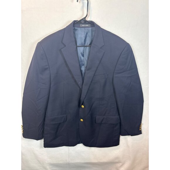 Lauren Ralph lauren Mens Navy Blue Blazer With Gold Buttons Size 42s - Picture 1 of 16